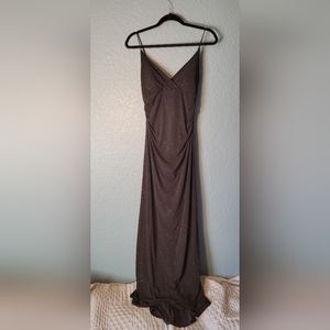 Sparkly long stretchy party dress. No tag. I'm size 8 and it hugs my body.